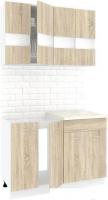 Готовая кухня Кортекс-мебель Корнелия Экстра 1.2м (дуб сонома/мадрид)