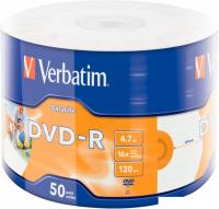 DVD-R диск Verbatim 4.7Gb 16x 43793 (50 шт)