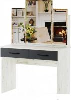 Туалетный столик с зеркалом Памир Беатрис (крафт белый/антрацит)