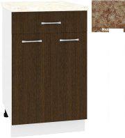 Шкаф напольный Кортекс-мебель Корнелия Лира НШ50р1ш (венге/мадрид)