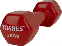 Гантель Torres PL522205 3 кг (красный)