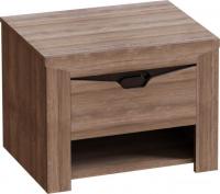 Тумба Мебельград Соренто 1 ящ. (дуб стирлинг/кофе структурный матовый)