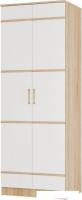 Шкаф распашной BTS Сакура 2-створчатый (дуб сонома/белый)