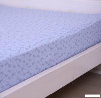 Постельное белье Luxsonia Трикотаж на резинке 120x200 2153 (бабочки сиреневый)