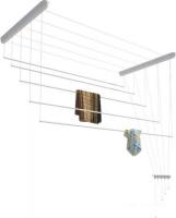 Сушилка для белья Лиана потолочная, пластик белый, 2.1 м