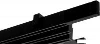Карниз для штор Lm Decor Флэт профиль Лайн Кросс (черный матовый, 3.2м, 3 ряда)