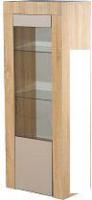 Шкаф-пенал КМК Мебель 1Д Лондон 0467.21 (дуб сонома/капучино)