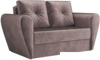 Диван Мебель-АРС Квартет (бархат серо-шоколадный Star Velvet 60 Cofee)