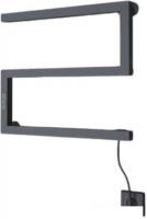 Полотенцесушитель Granula Квадро Снейк 43x50 (терморегулятор, черный матовый)