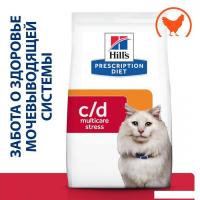 Сухой корм для кошек Hill's Prescription Diet c/d Multicare Urinary Stress при профилактике цистита
