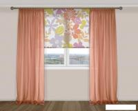 Комплект гардин Delfa Voile СТШ/Д-050 Voile/056 2x2.7 м (барбарис, 2 шт)