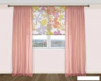 Комплект гардин Delfa Voile СТШ/Д-050 Voile/008 2x2.5 м (розовая орхидея, 2 шт)