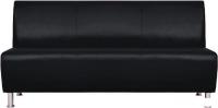 Диван Brioli Руди трехместный (экокожа, L22 черный)
