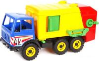 Грузовик Lena Мерседес Мусоровоз 08812 (синий/красный/желтый)