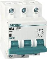 Выключатель автоматический Атрион VA4729-3-63C