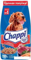 Сухой корм для собак Chappi Сытный мясной обед с говядиной по-домашнему 15 кг