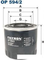 Масляный фильтр Filtron OP 594/2