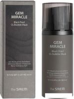 The Saem Маска для лица кремовая Gem Miracle Black Pearl O2 Bubble Mask 105 мл