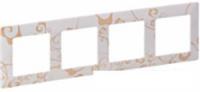 Рамка Legrand Valena Life 4 поста (ампир белый)
