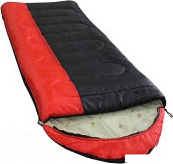 Спальный мешок BalMax Аляска Camping Plus Series -10 (левая молния, красный/черный)