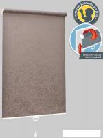 Мини рулонные шторы Delfa Сантайм Жаккард Венеция СРШП-05В 29518 52x170 (тауп)