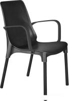 Стул с подлокотниками Sheffilton SHT-S76 (черный муар)