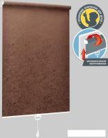 Мини рулонные шторы Delfa Сантайм Жаккард Венеция СРШП-05В 29513 48x170 (шоколад)