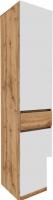 Шкаф-пенал ЭлиГард Locarno 1 (дуб натуральный/белый)