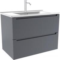 ЗОВ Тумба с умывальником Дион 70 D70LAFM7015MKV5-OL70 (графит матовый)