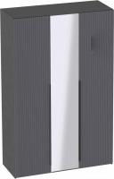 Шкаф распашной Мебельград Нора 3 дв (металл бруклин/графит)