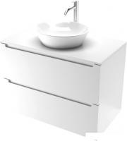 ЗОВ Тумба под умывальник Дион 100 D100LWP0M9003MKV5-KP13W (белый матовый)