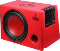 Корпусной активный сабвуфер Урал АС-У12А (красный)