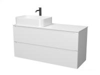 ЗОВ Тумба под умывальник Дион 120 D120LWP0M9003MKV5-KP13W (белый матовый)