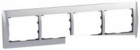 Рамка Legrand Galea Life 4 поста (горизонтальная, матовый алюминий)