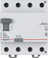 Устройство защитного отключения Legrand RХ3 4P 40A 30mA 10kA 4M тип АС 402063