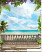Фотообои Citydecor Фреска вид на море 3D 200x254