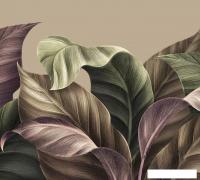 Фотообои Vimala Листья на бежевом 270x300