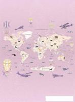 Фотообои Vimala Познавательная карта мира 3 270x200