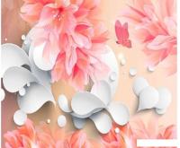 Фотообои Citydecor Цветочный декор 3 3D 300x254