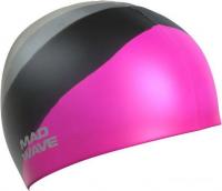 Шапочка для плавания Mad Wave Multi Adult Big (розовый)