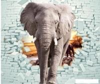 Фотообои Citydecor Слон 3D 300x254