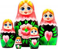 Развивающая игра Брестская Фабрика Сувениров В розовом платке и сакурой (набор 5 шт)