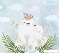 Фотообои Vimala Белые медведи 270x300