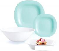 Набор тарелок Luminarc Carine Light Turquoise&White P7627