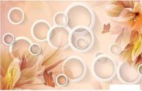 Фотообои Citydecor Цветочная абстракция 3D 400x254