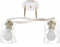 Подвесная люстра Aitin Pro НПБ 02-2х60-101 MH33006B/2 (белый/золото)