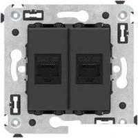 Розетка компьютерная DKC Avanti RJ-45 4412664 (черный матовый)