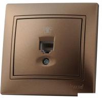 Розетка телефонная Lezard Mira 701-3131-137