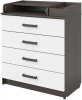 Детский комод Атон Мебель Marvin (бодяга темный/белый)
