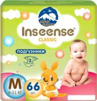 Подгузники Inseense Classic Plus M 6-11 кг InsCM66Lime (66 шт)